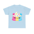 rainbow cotton candy dessert tee - 100% cotton