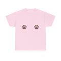 Paw Print polka dot chest tee — 100% cotton ;3