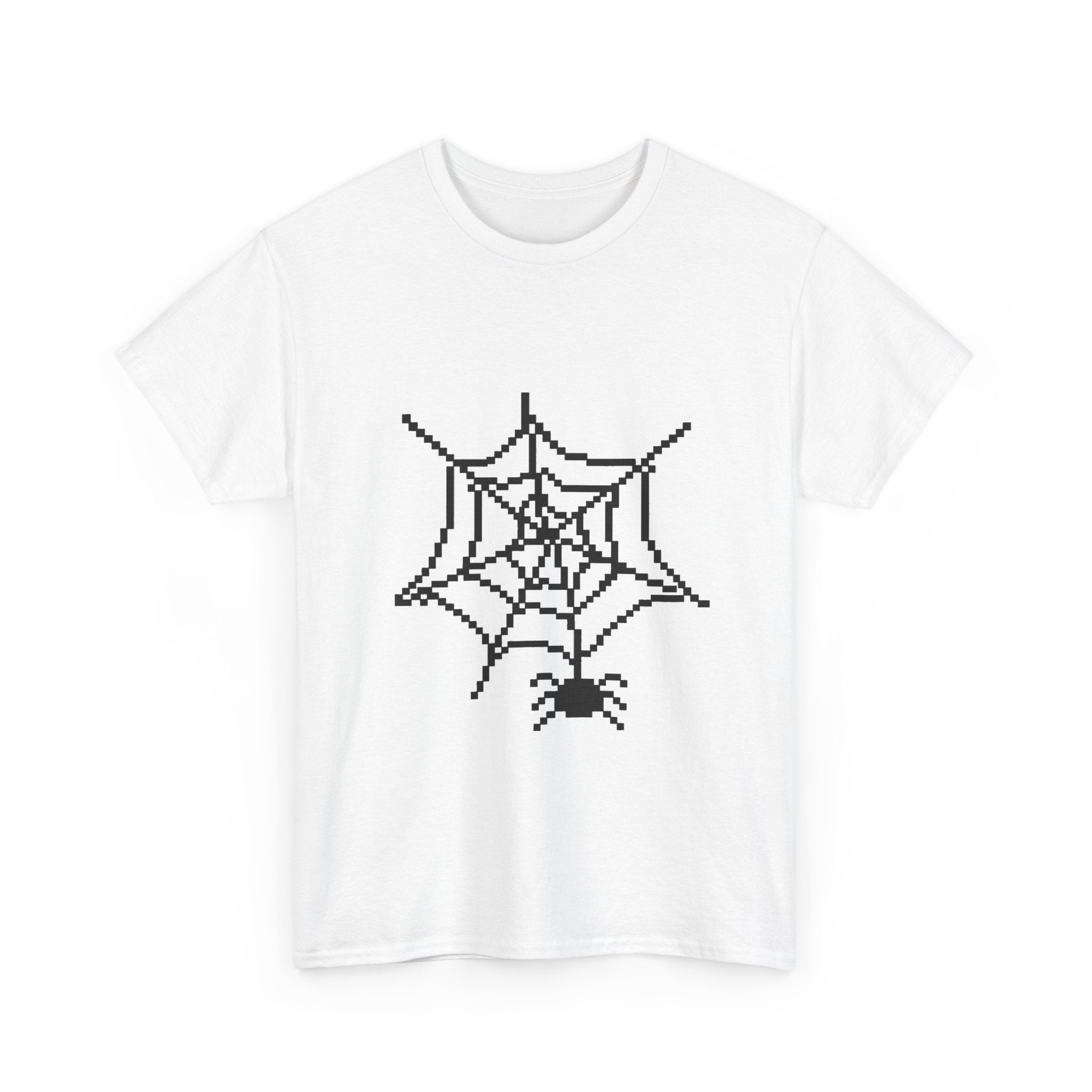 Spider Web Pixel Art Tee - 100% cotton
