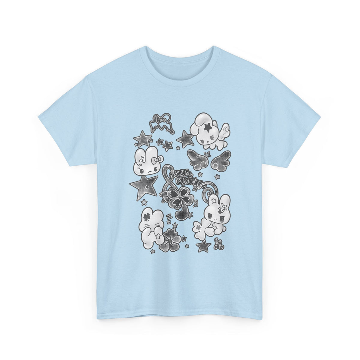 Cute Kawaii Characters Graphic Tee - 100% cotton