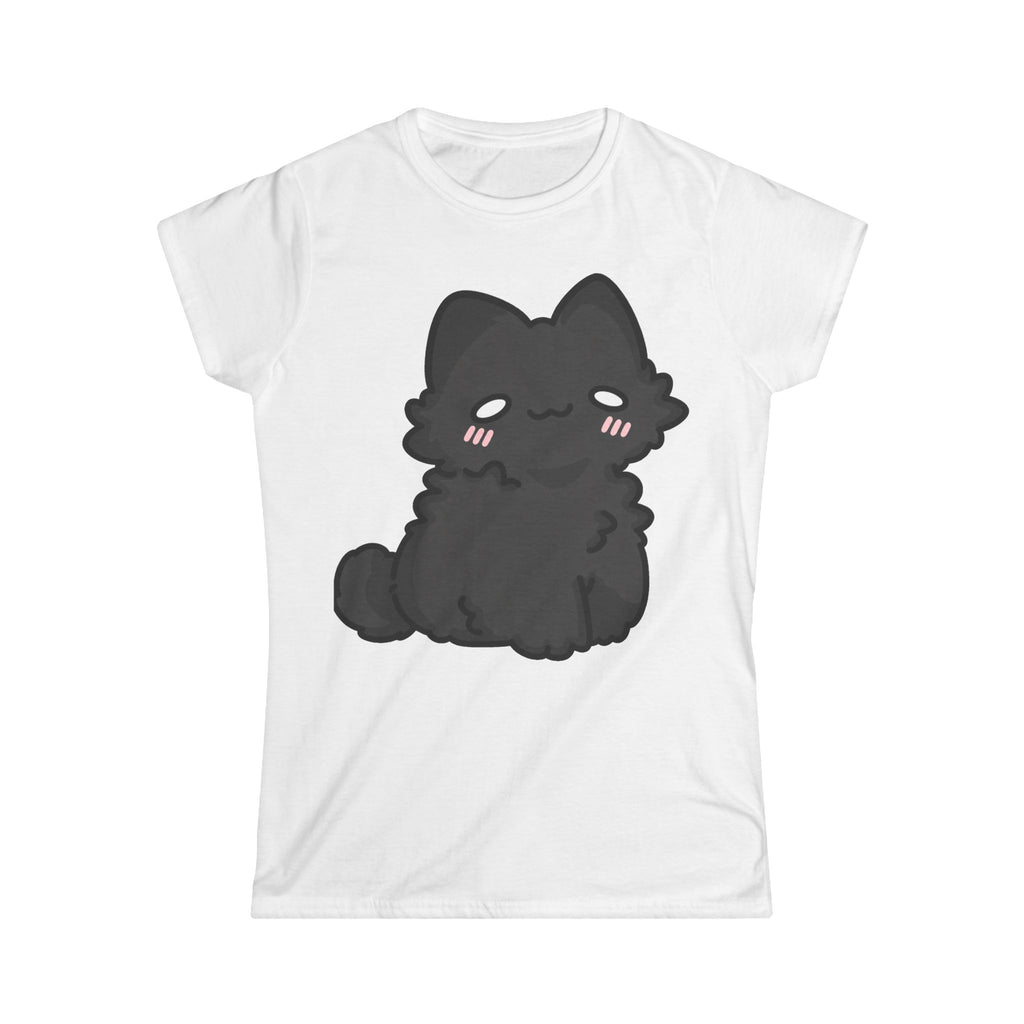 Semi-Fitted Cute Kitty Tee -.-  - 100% cotton