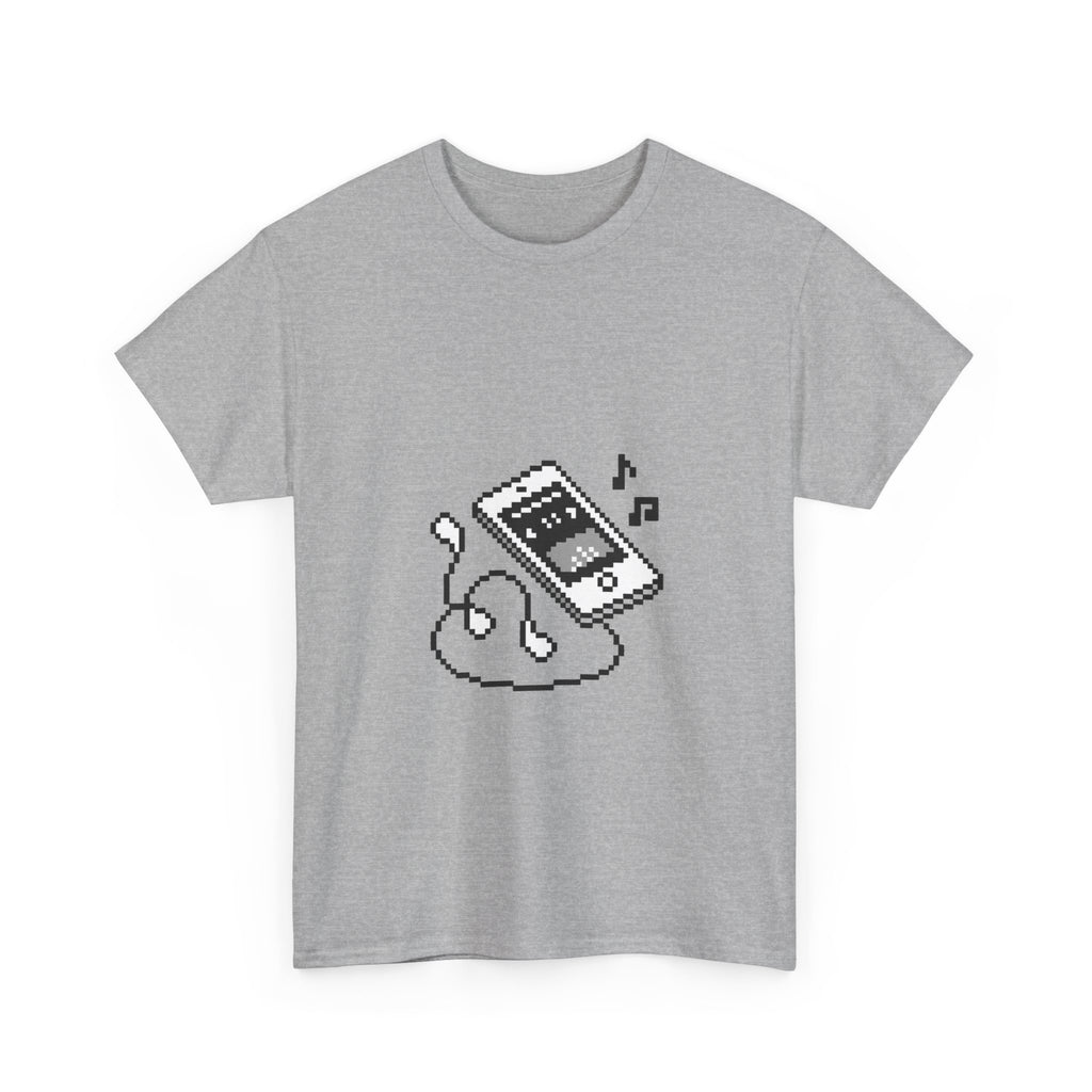 Pixel Music Player Tee - 100% cotton