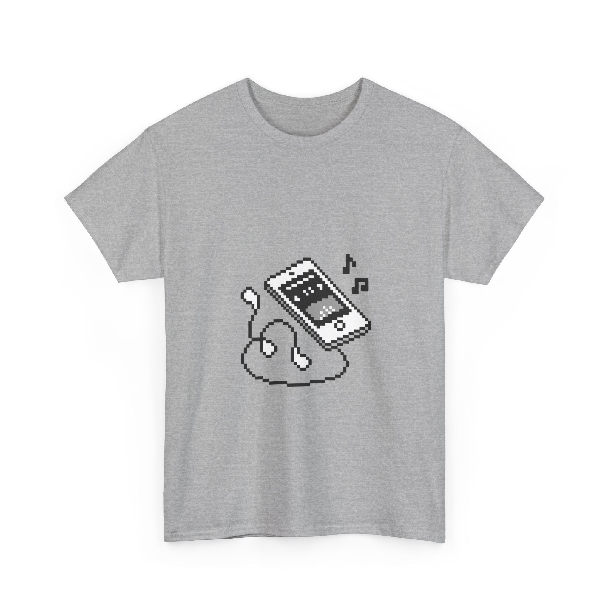 Pixel Music Player Tee - 100% cotton
